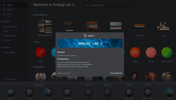 Arturia Analog Lab V for Mac(超强键盘模拟合成器) v5.4.5 免费激活版