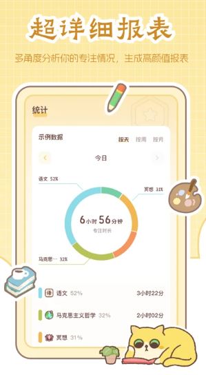 喵喵专注(专注学习软件) v1.2.0 安卓手机版