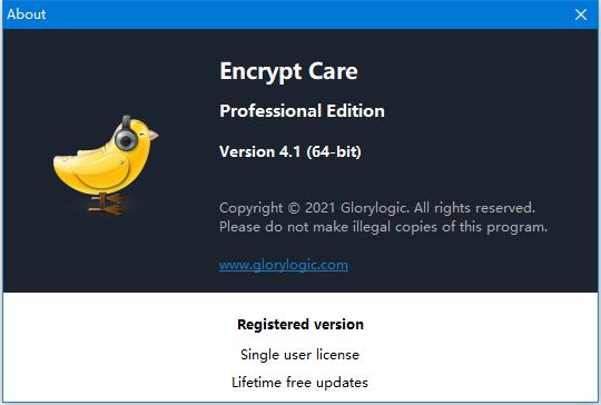 文件加密软件Encrypt Care Pro v4.1 x64/x32 免费安装破解版(附激活补丁)