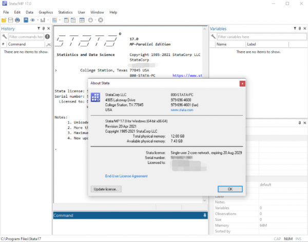 统计学软件Stata MP 17.0 for Mac 官方正式版 x64