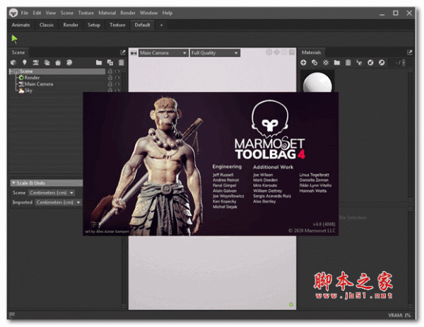 八猴渲染器Marmoset Toolbag 4破解补丁(附安装使用教程)