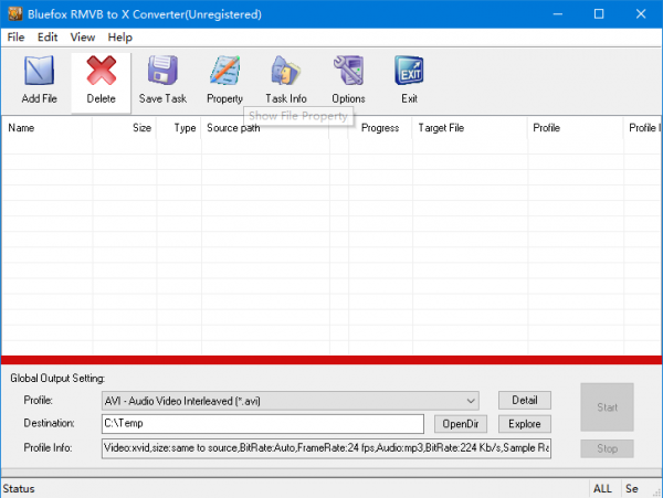 Bluefox RMVB to X Converter(RMVB视频格式转换器) v3.01 官方版