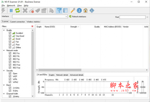LizardSystems Wi-Fi Scanner(wifi扫描设置软件) v21.01 英文注册版(附教程+注册机)