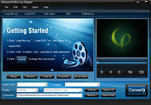 4Easysoft Blu Ray Ripper(蓝光翻录软件) v3.1.36 官方版