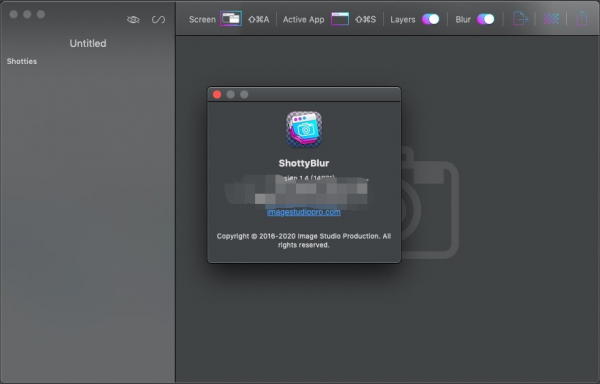 屏幕分层截图软件ShottyBlur for Mac V1.4 最新直装特别版