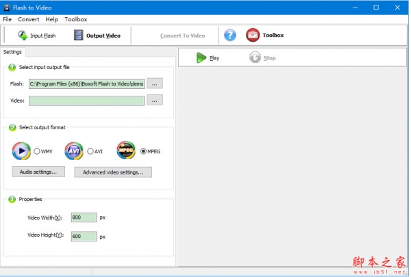 Flash视频转换工具 Boxoft Flash to Video v1.5 免费安装版
