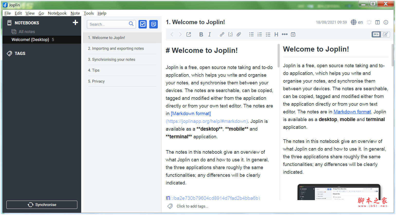 Joplin(桌面云笔记软件) v3.3.13 官方绿色版