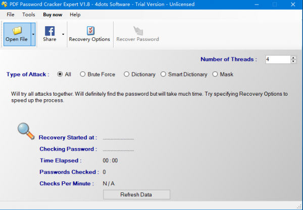PDF Password Cracker Expert(pdf文档解锁工具) v1.8 官方版