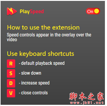 Playspeed(HTML5视频倍速播放插件) v2.13.19 免费版