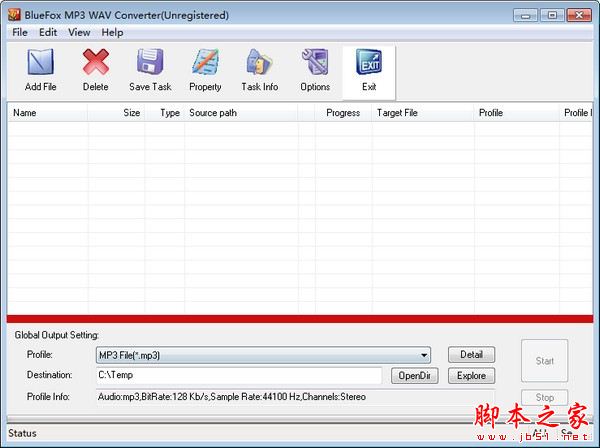Bluefox MP3 WAV Converter(MP3/WAV格式转换)V3.01 官方安装版