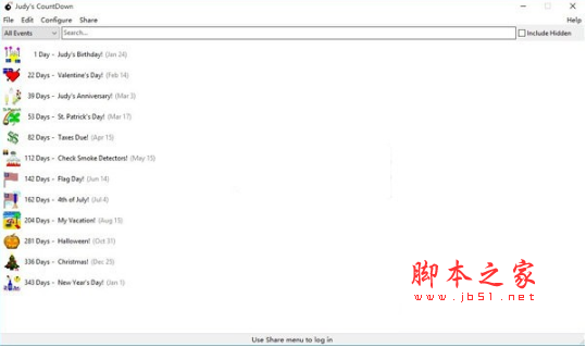Judys CountDown(多功能倒计时工具) v3.3.1 免费安装版