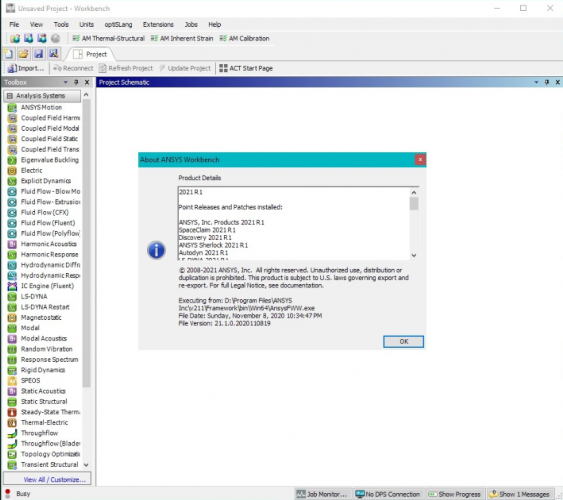 ANSYS Products 2021 R1/R2 中文激活版(附授权文件+安装教程) Win64