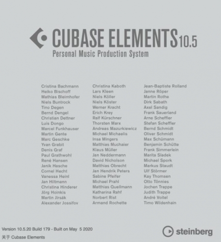 音乐制作编辑 Steinberg Cubase Elements Mac v10.5.20 中文安装版