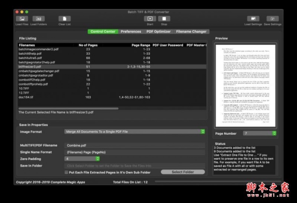 Batch TIFF PDF Converter(TIFF/PDF转换) for Mac V4.0.1.3.569 苹果电脑版