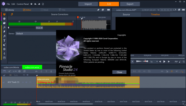 品尼高Pinnacle Studio Ultimate 24.1.0.260 x64 安装免费授权版(含步骤)