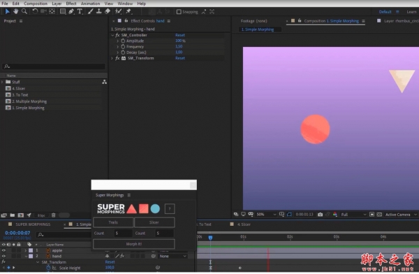 AE超级图形变形MG动画工具 Super Morphings v1.0.2a 免费版 + 使用教程