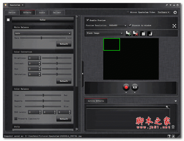 SparkoCam摄像头特效软件 v3.1.2 x64 安装免费版(附安装教程)