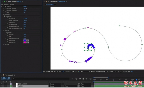 AE液体飞溅MG动画脚本AEScripts Splash v1.04 Win/Mac 免费版 + 使用教程