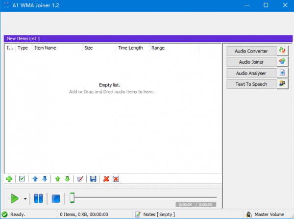 A1 WMA Joiner(音频合并软件) v1.2 官方版