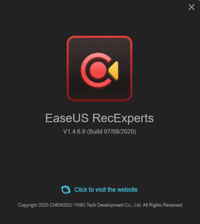 屏幕录像机 EaseUS RecExperts v1.4.6.9 中文绿色版