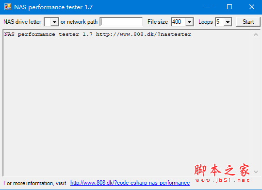 NAS performance tester(网速测试软件) v1.7 免费绿色版