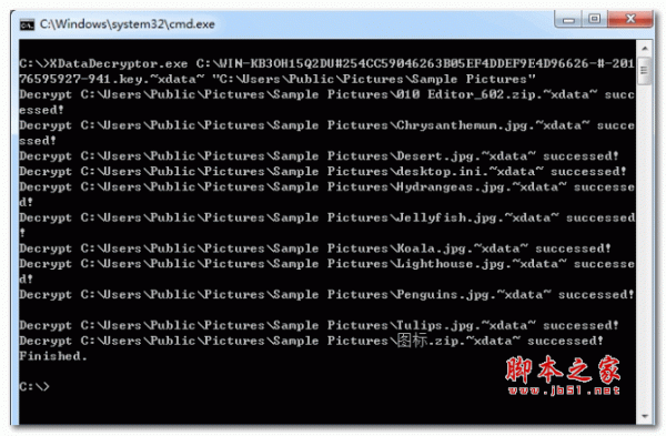 XData勒索病毒解密工具 v1.0 绿色免费版