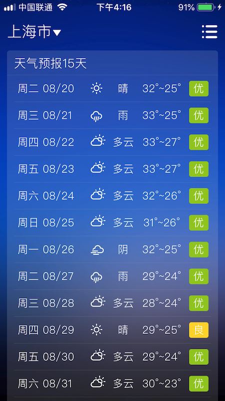 围观天气 (天气预报软件) for Android v1.0.44 安卓版
