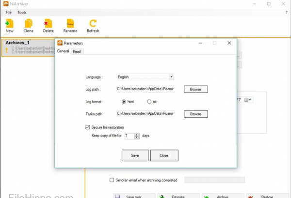 NiArchiver 数据备份工具 v1.0.1.4 官方绿色版