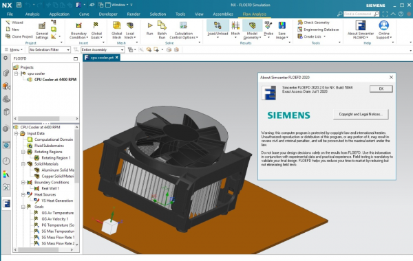FloEFD 2020.2.0 v5054 for Siemens NX Win64 完美授权免费版