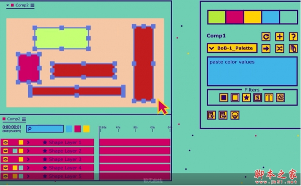 AE颜色管理快速配色脚本 ColorBob V1.0 Win/Mac 免费版