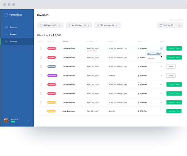 TopTracker(项目管理软件) for Mac V1.6.2 苹果电脑版