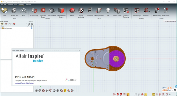 3D渲染及动画制作 Altair Inspire Render 2020.0.1 中文安装免费版 Win64