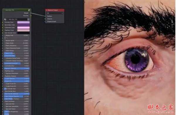 Blender一键自动生成眼睛插件Blender Market Auto Eye V3.2 免费版