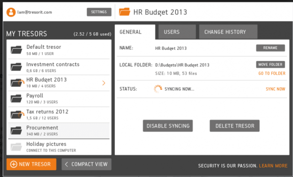 Tresorit 加密云存储软件 v3.5 官方绿色版