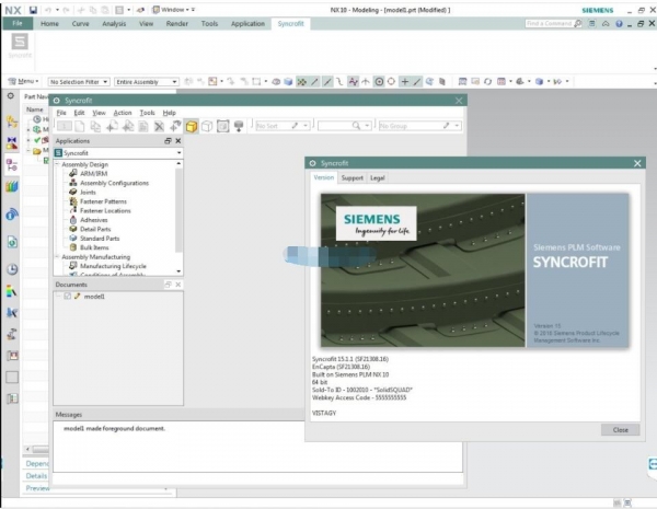 飞机机身设计 Siemens Syncrofit 15.2.0 for CatiaV5/NX 免费授权版 Win64