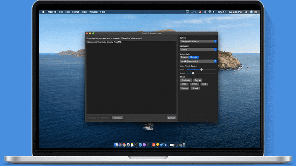 Free TTS(文字转语音软件) for Mac V1.0 苹果电脑版