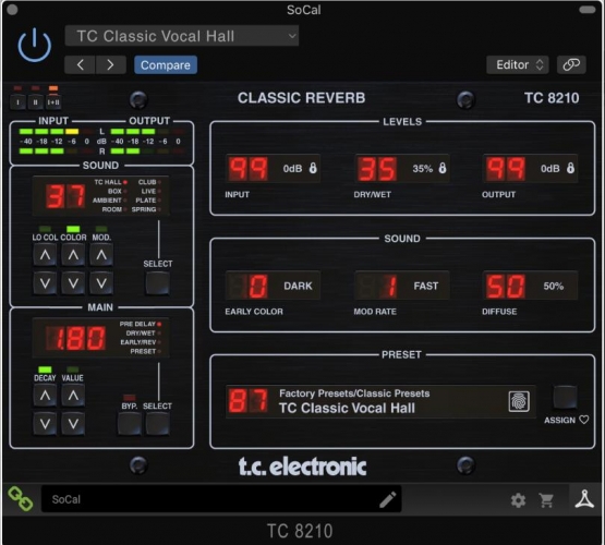 高级算法混响效果插件 TC Electronic TC8210 v2.0.02 免费安装版