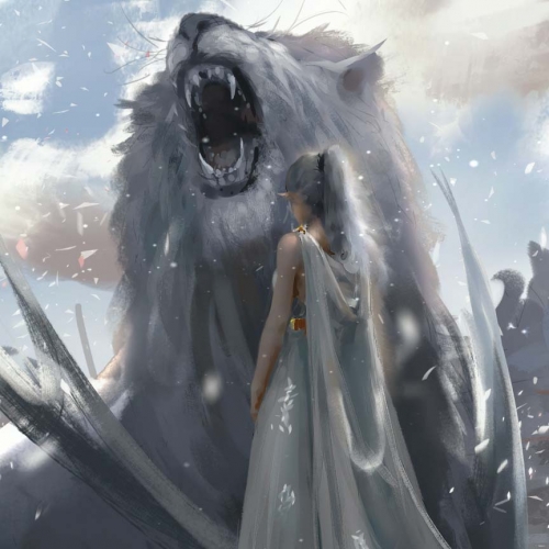 Wallpaper Engine 巨熊与公主Wlop原画动态壁纸 v1.0 免费版