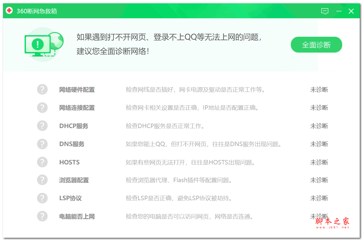 360网络强力修复工具 V20190717 绿色便携版