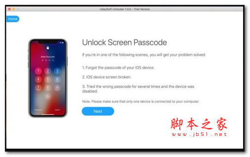 UkeySoft Unlocker(苹果解锁器)for mac V1.0 苹果电脑版