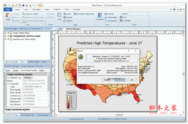 golden software mapviewer v8.7.752 免费激活版(附激活教程+注册机)