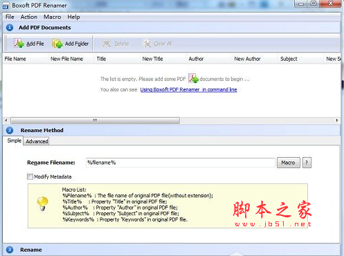 Boxoft pdf Renamer(pdf文件重命名软件) v3.1 免费安装版