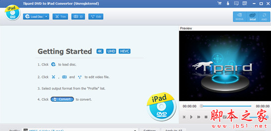 Tipard DVD to iPad Converter(DVD到iPad转换器) v9.2.22 免费安装版	