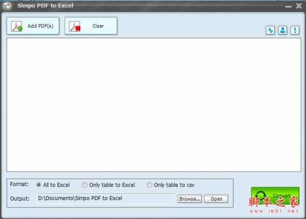 Simpo PDF to Excel(PDF转Excel转换器) v1.5.1.0 免费安装版