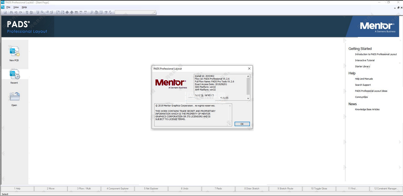 PCB设计软件 Mentor Graphics PADS Pro VX.2.6 中文授权免费版(附许可文件+教程)
