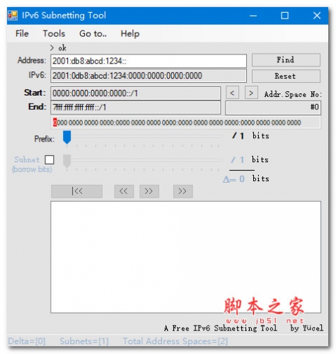 IPv6 Subnetting Tool(IPV6计算器)V1.9.0.2 绿色免费版