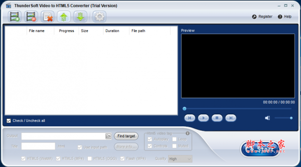 ThunderSoft Video to HTML5 Converter(html5转换器) v2.7.0.0 免费安装版