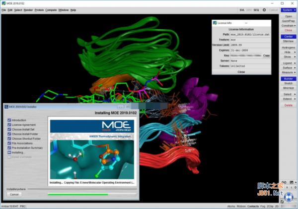 Molecular Operating Environment (MOE) 2019.0102 许可授权版(附补丁+教程)