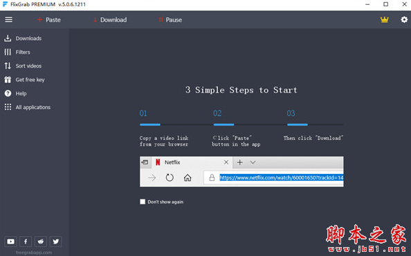 FlixGrab(视频软件) v5.1.35.106 特别安装版(附激活教程+补丁)