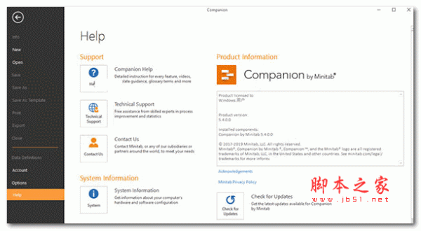 companion by minitab 5.4.1.0 激活特别版(附激活教程+激活文件)